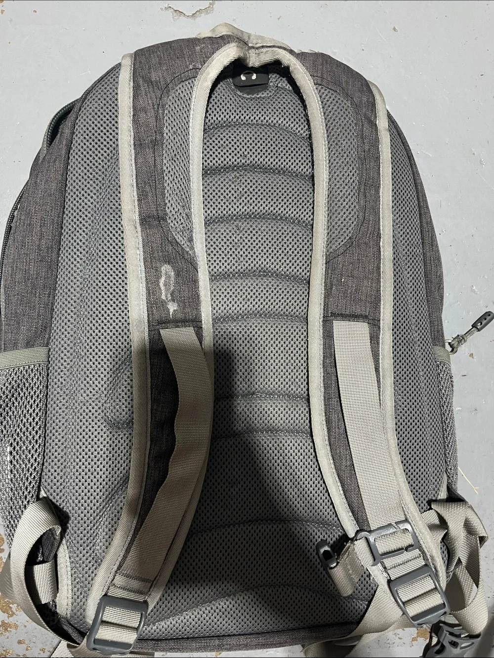 L.L. Bean Charcoal Gray Backpack with Lime Accent